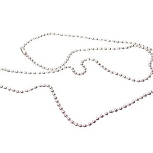 silver ball chain necklace
