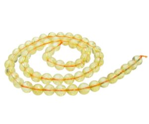 citrine 6mm round beads