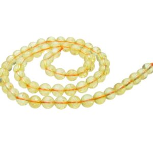 citrine 6mm round beads