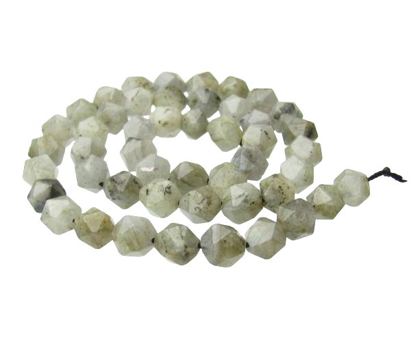 Natural 3-Line Labradorite Faceted Beads Necklace – 505 CTS, 20 Inch Round Shape
