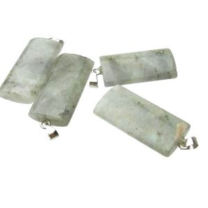 labradorite rectangle gemstone pendants