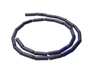 lapis lazuli tube gemstone beads