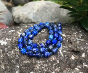 lapis lazuli energy column gemstone beads natural