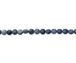 sodalite gemstone beads faceted coin 6mm