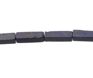 lapis lazuli rectangle tube gemstone beads