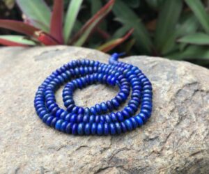 lapis lazuli small gemstone rondelle beads