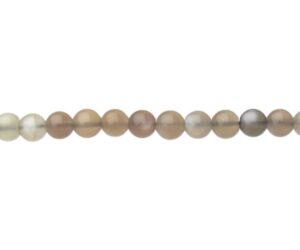 mixed moonstone and sunstone round gemstone beads 4mm