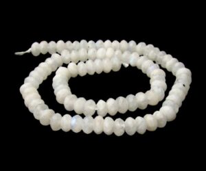 rainbow moonstone faceted rondelle gemstone beads natural