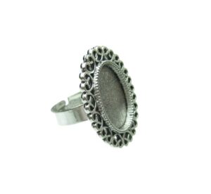 ring base for 18x13mm cabochon