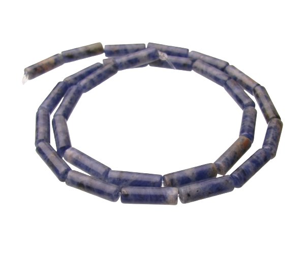 sodalite tube gemstone beads