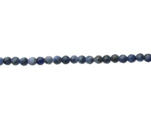 sodalite faceted 4mm round crystal gemstone beads