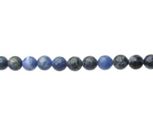sodalite faceted gemstone round beads 8mm