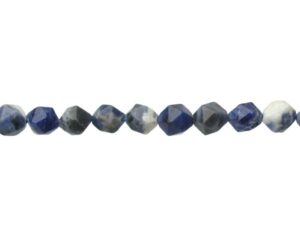 sodalite faceted small nugget gemstone beads