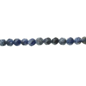 sodalite faceted crystals beads natural 6mm
