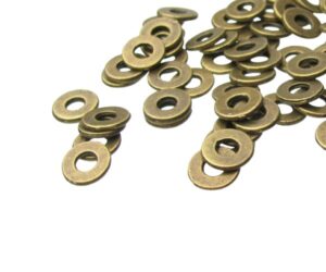 bronze toned washer spacer beads