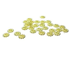 gold daisy spacer beads 6mm