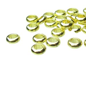 gold rondelle spacer beads