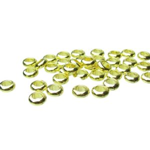 gold rondelle spacer beads