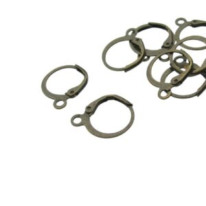 bronze leverback earring findings