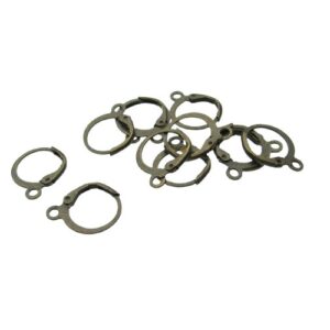 bronze leverback earring findings