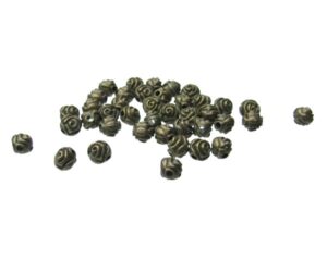 bronze rose shaped spacer beads