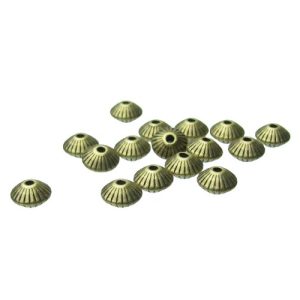 bronze saucer spacer beads
