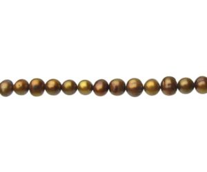 copper brown freshwater pearls