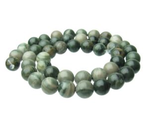 green camouflage jasper gemstone round beads 8mm natural