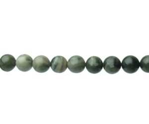 green camouflage jasper gemstone round beads 8mm natural