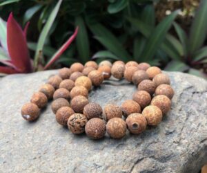 antique agate matte gemstone round beads natural 10mm