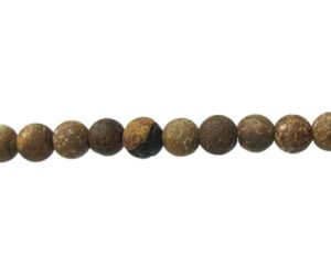 antique agate 8mm round gemstone beads brown