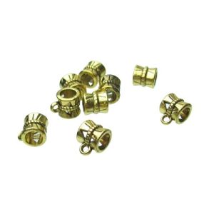 gold toned bail beads