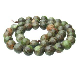 rainforest jasper rain forest jasper gemstone round beads 8mm