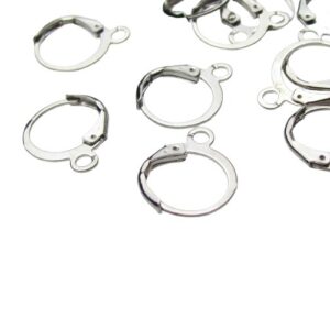 nickel silver leverback earrings