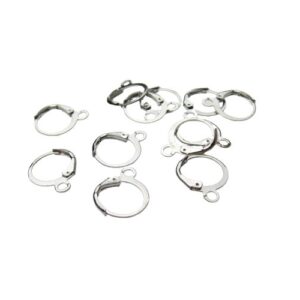 nickel silver leverback earrings