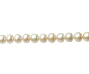 peach rondelle freshwater pearls