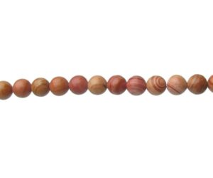 red banded jasper gemstone round beads 6mm