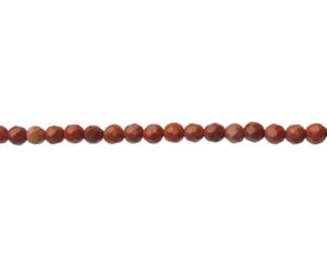 red jasper faceted 4mm round gemstone beads australia