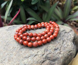 red jasper faceted round gemstone beads 6mm