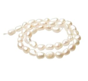 white freshwater pearls rice nugget baroque australia