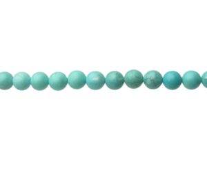 turquoise magnesite 6mm round gemstone beads