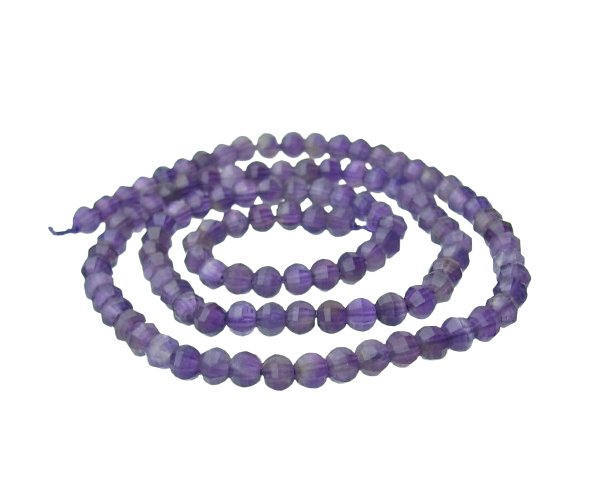natural amethyst faceted lantern beads