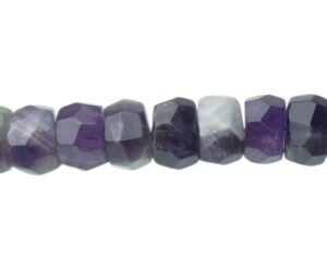 amethyst faceted wheel gemstone beads