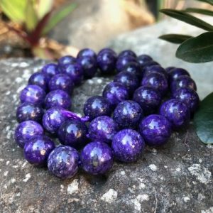 charoite gemstone round beads 10mm