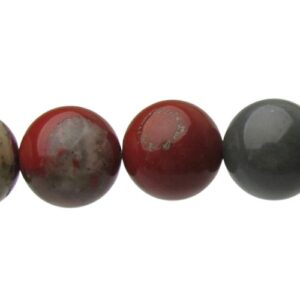 bloodstone 12mm round gemstone beads