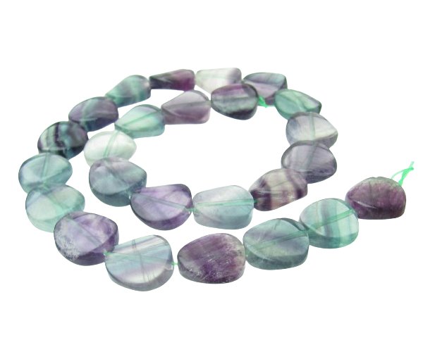 fluorite coin gemstone beads