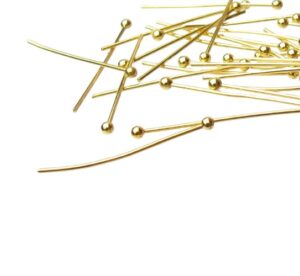 gold ballpins headpins with ball