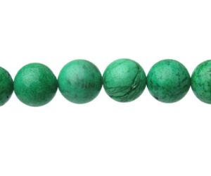 green turquoise magnesite gemstone round beads 10mm