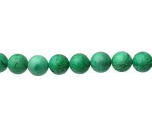 green turquoise magnesite gemstone round beads 10mm