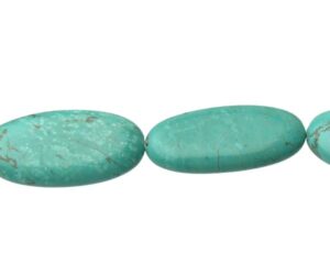 turquoise oval gemstone beads